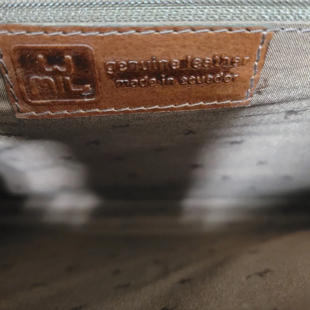 Unbranded Handmade Expandable 3-Compartments Genuine Leather Vintage Briefcase